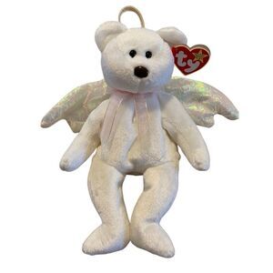 1998 Halo Bear Ty Beanie Baby Plush Collectible Vintage 90s